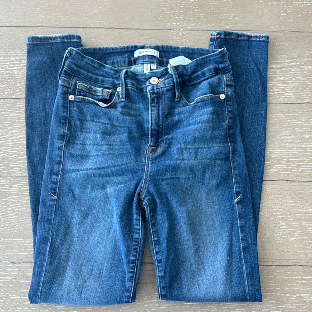 Good American good legs size 6 blue jean